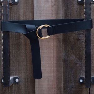 NWT B-Low the Belt Camille Wrap Belt, Gold Metal